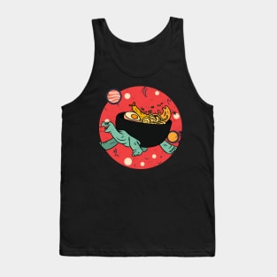 Kawaii Tortoise Ramen Noodles Space Otaku Ramen Bowl Turtle Tank Top